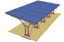 Nadstrešnice sa solarnim panelima